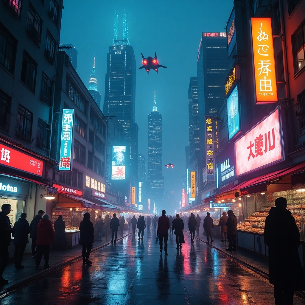 Neon Nights in the Cyberpunk Metropolis