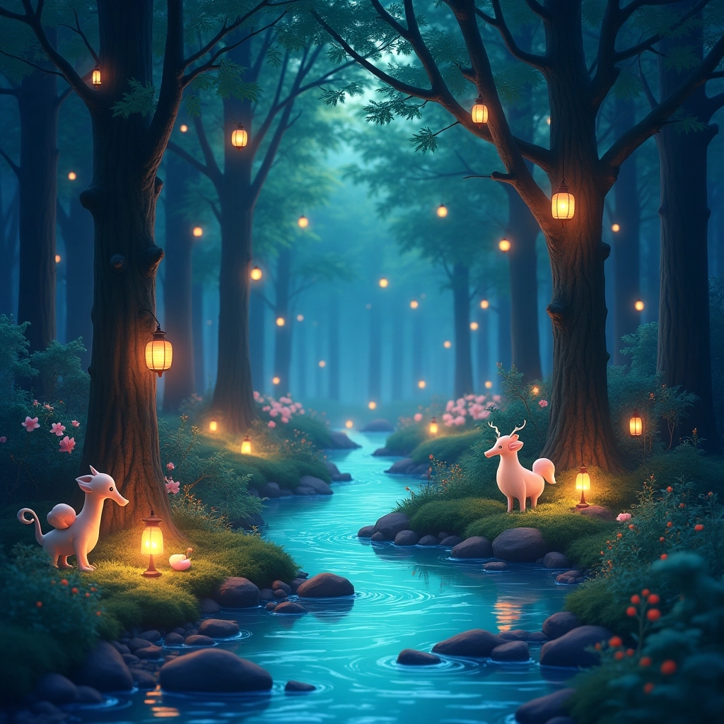 Enchanted Lantern Forest Adventure