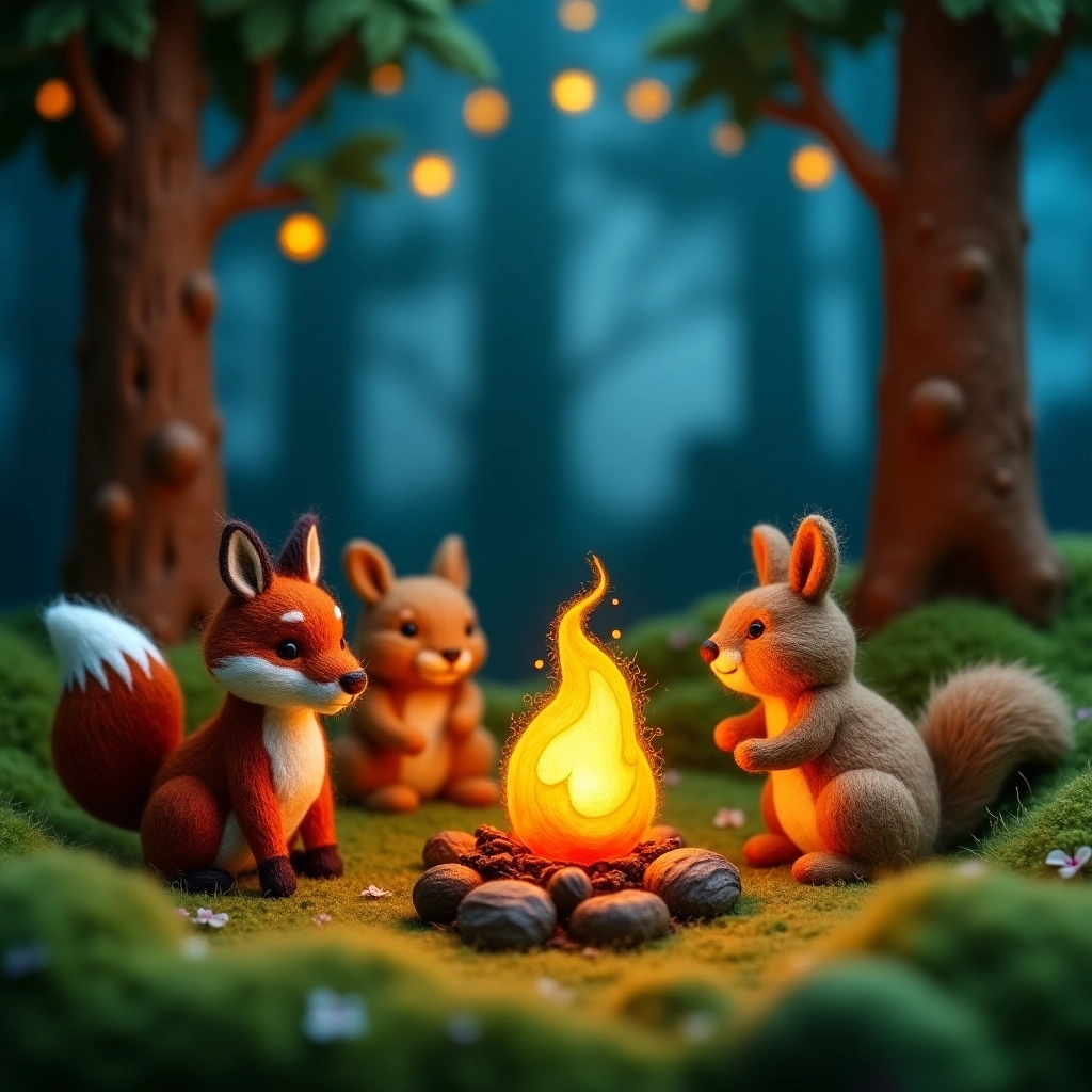 Felted Twilight Forest Gathering