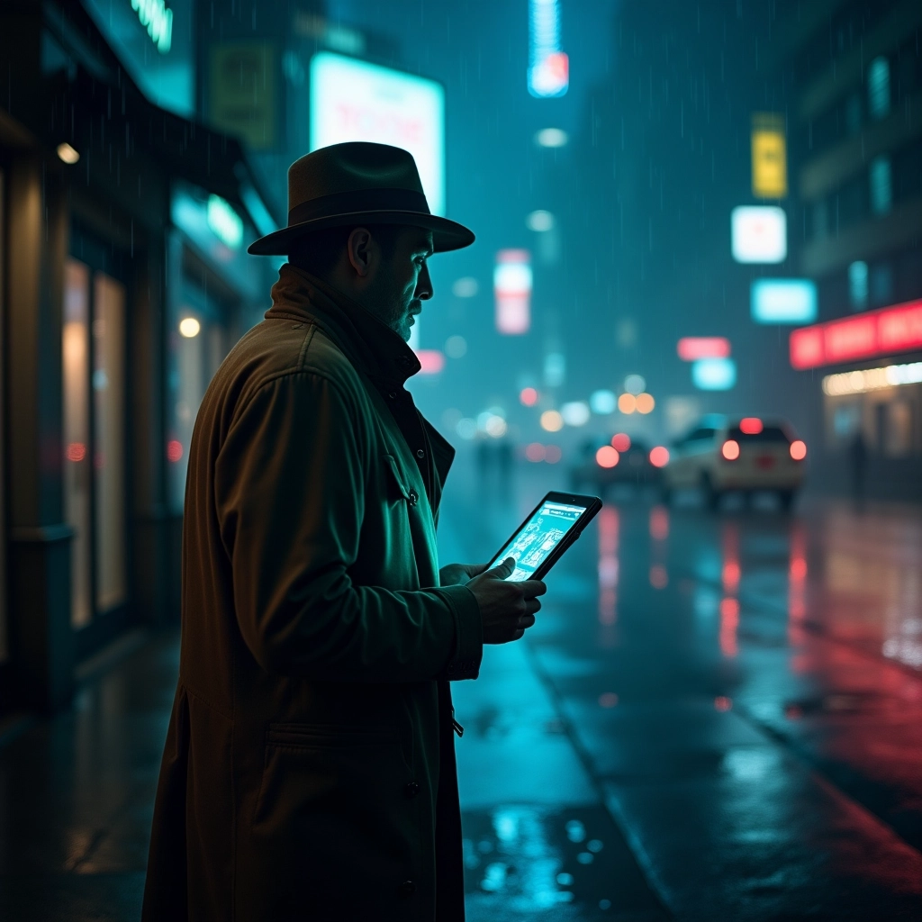 A neon jövő noir detektívje