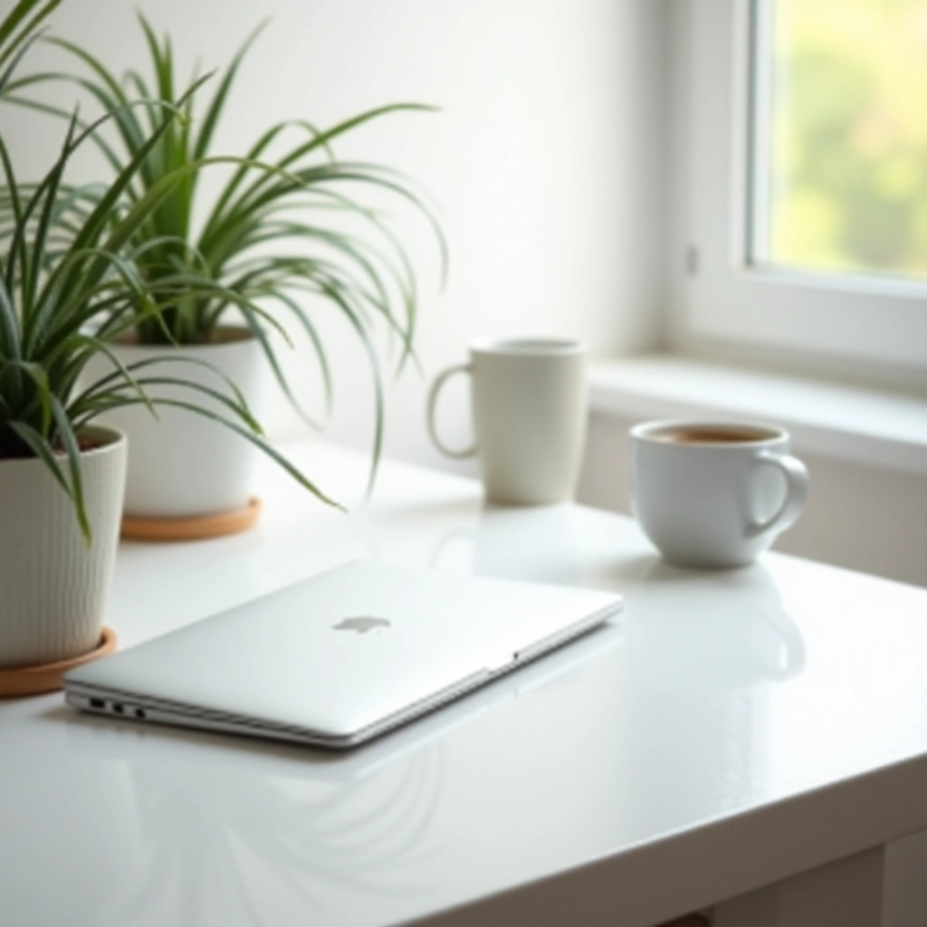 Gelassenheit im minimalistischen Arbeitsbereich