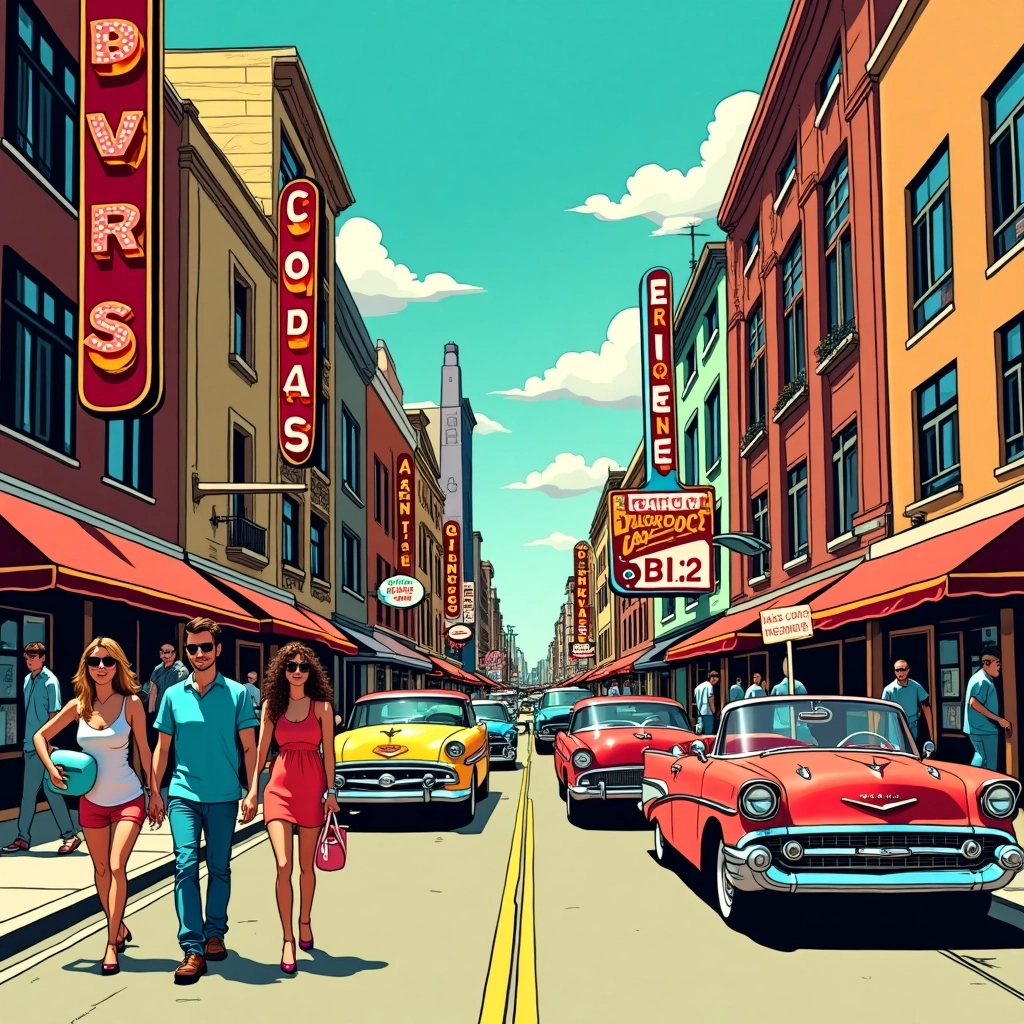 Pop Art City Life