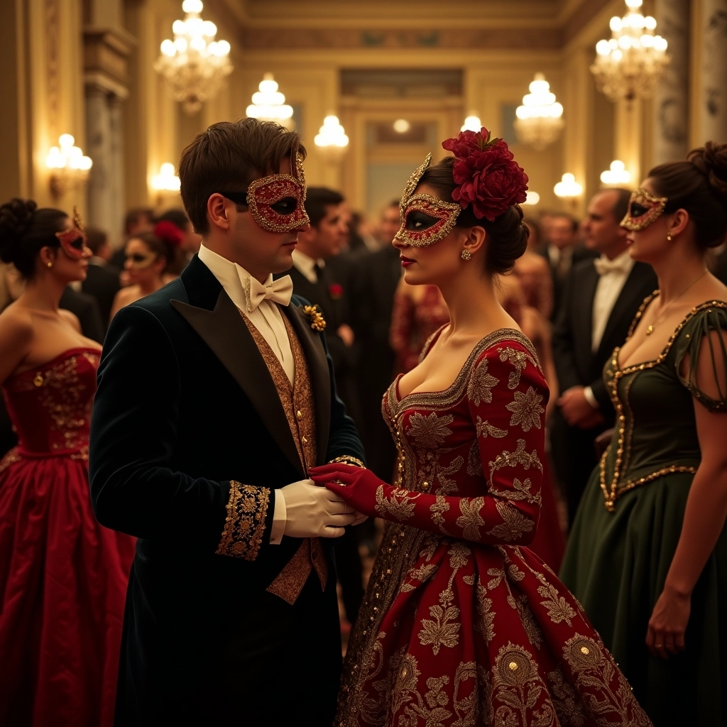 Masquerade Ball in the Renaissance Palace