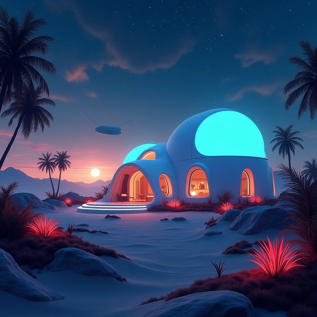 Starlit Oasis: A Space Home on an Alien World
