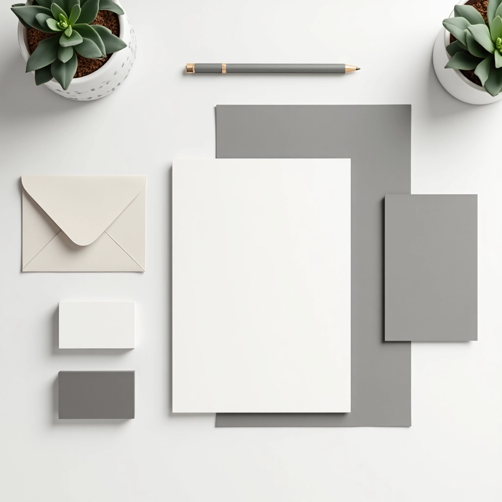 Minimalist Stationery Mockup