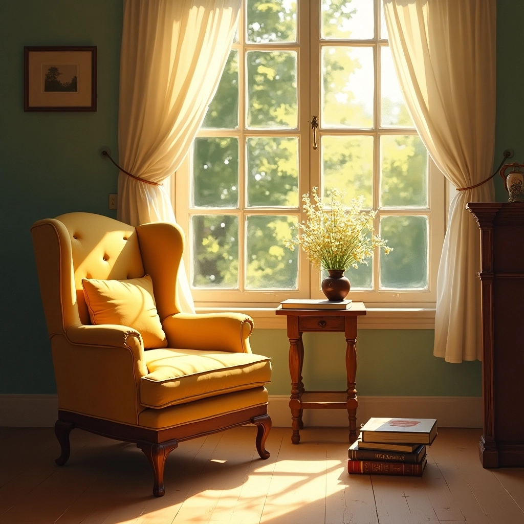 Golden Afternoon Reading Nook