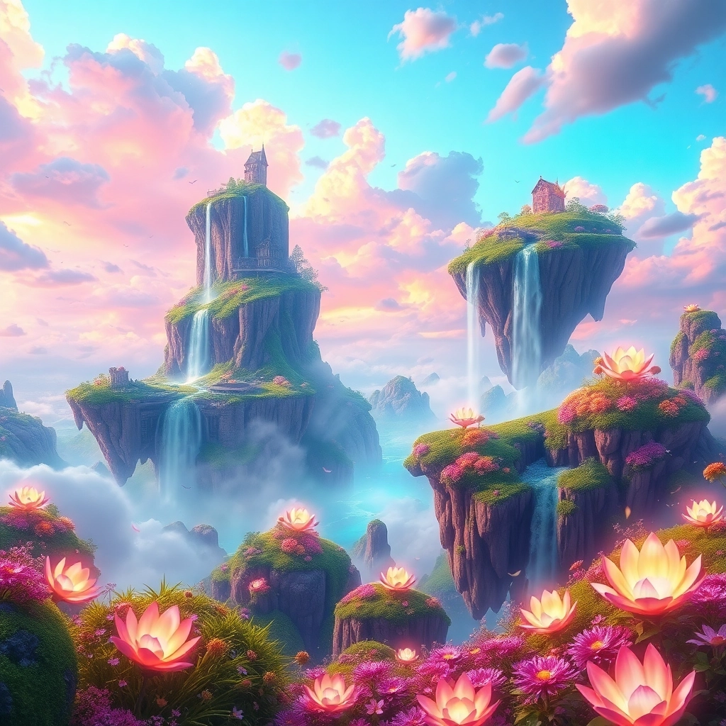 Surreal Dreamscape: Floating Islands