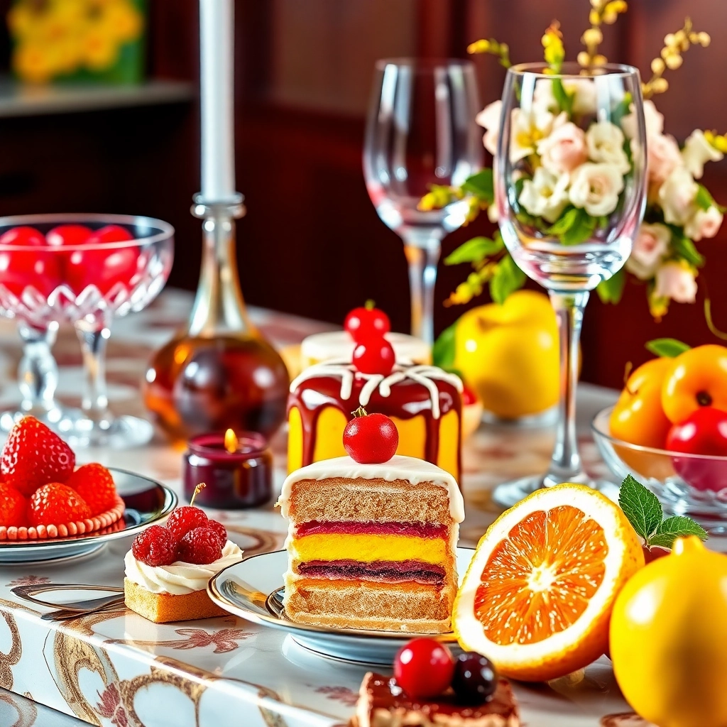 Glossy Gourmet Dessert Table