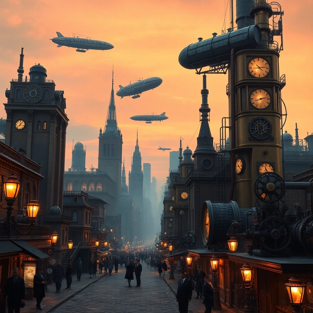 Steampunk Twilight Metropolis