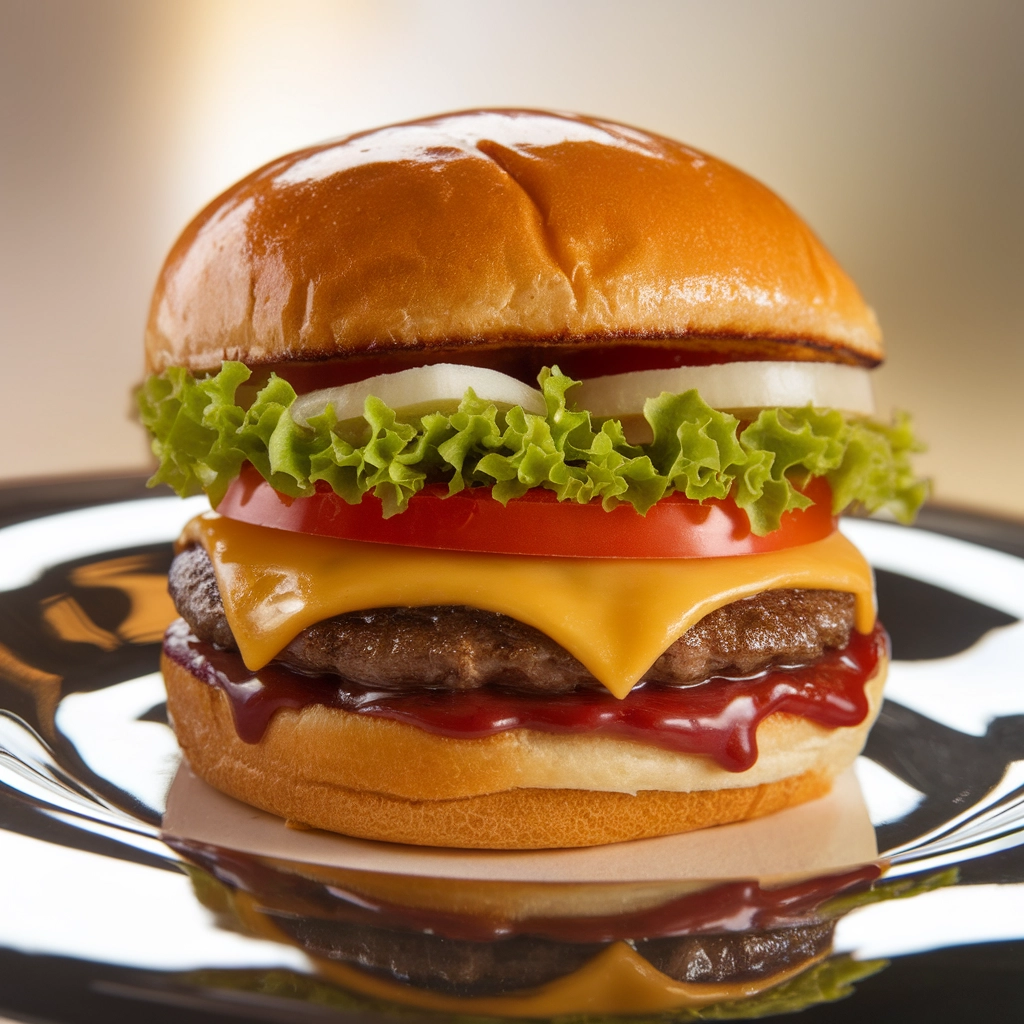 Glanzende Gourmet Burger Verrukking
