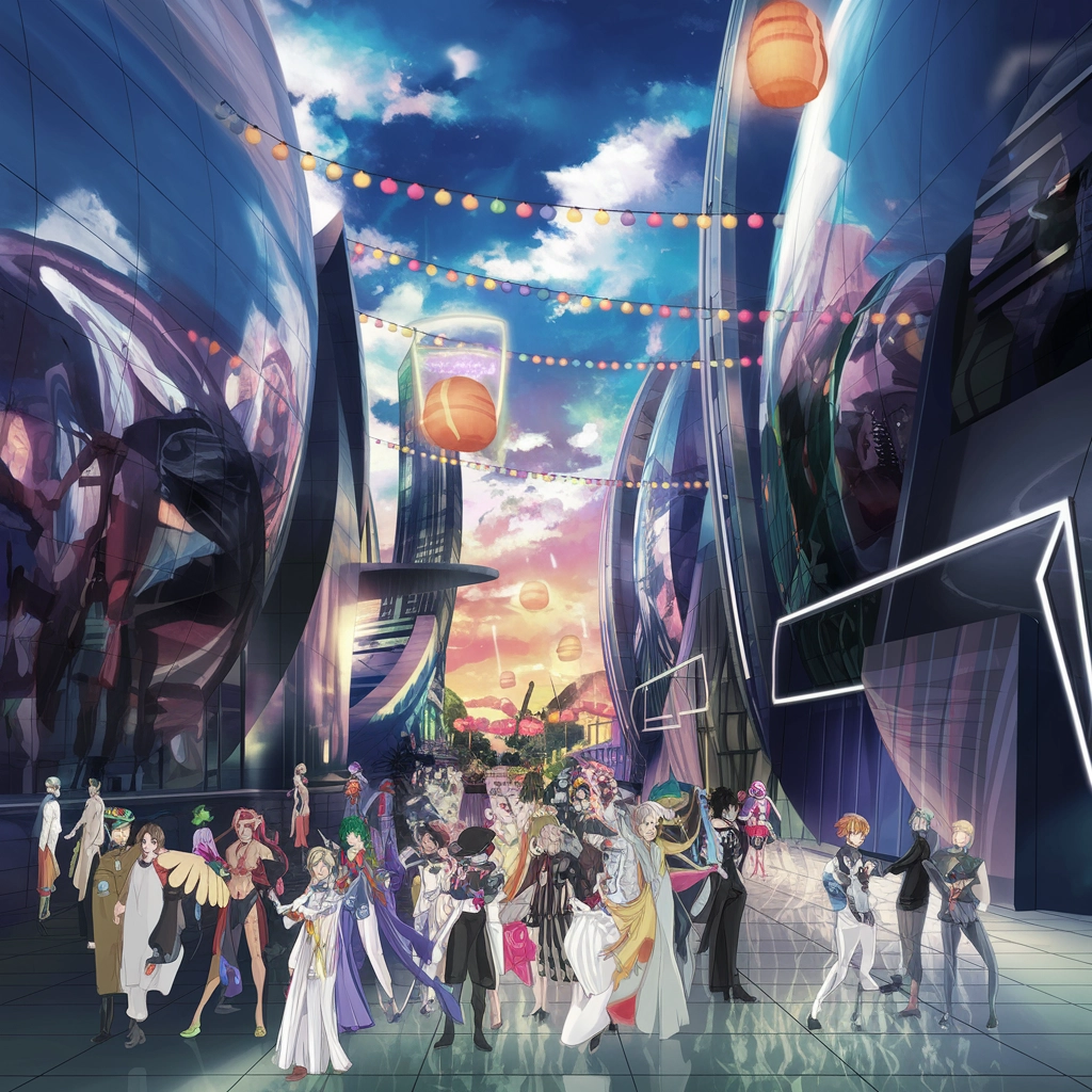 Futuristic Anime City Festival