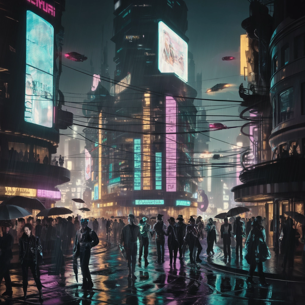 Neon Pulse: A Cyberpunk Cityscape