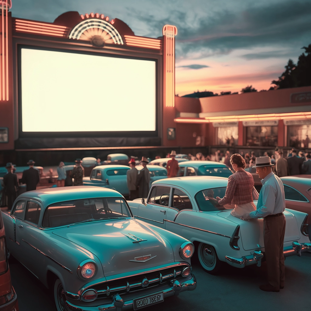 Retro Cinema Night with Film-E Effect