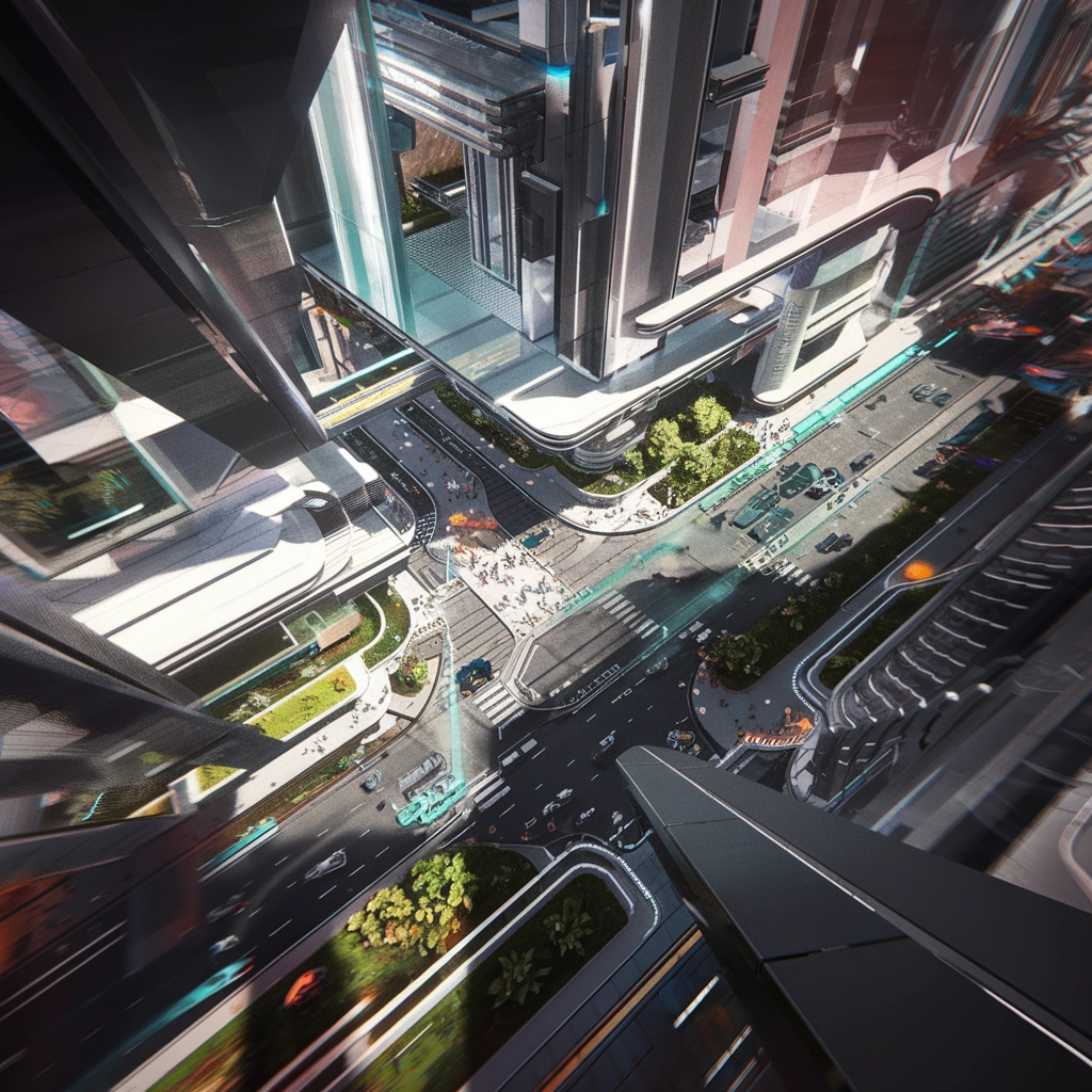 Isometric Futuristic Metropolis