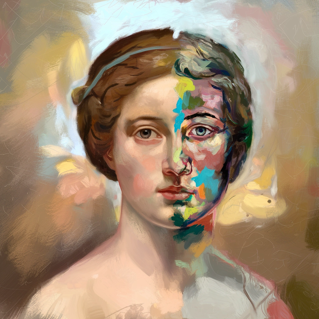 Surreal Overpainted Portrait