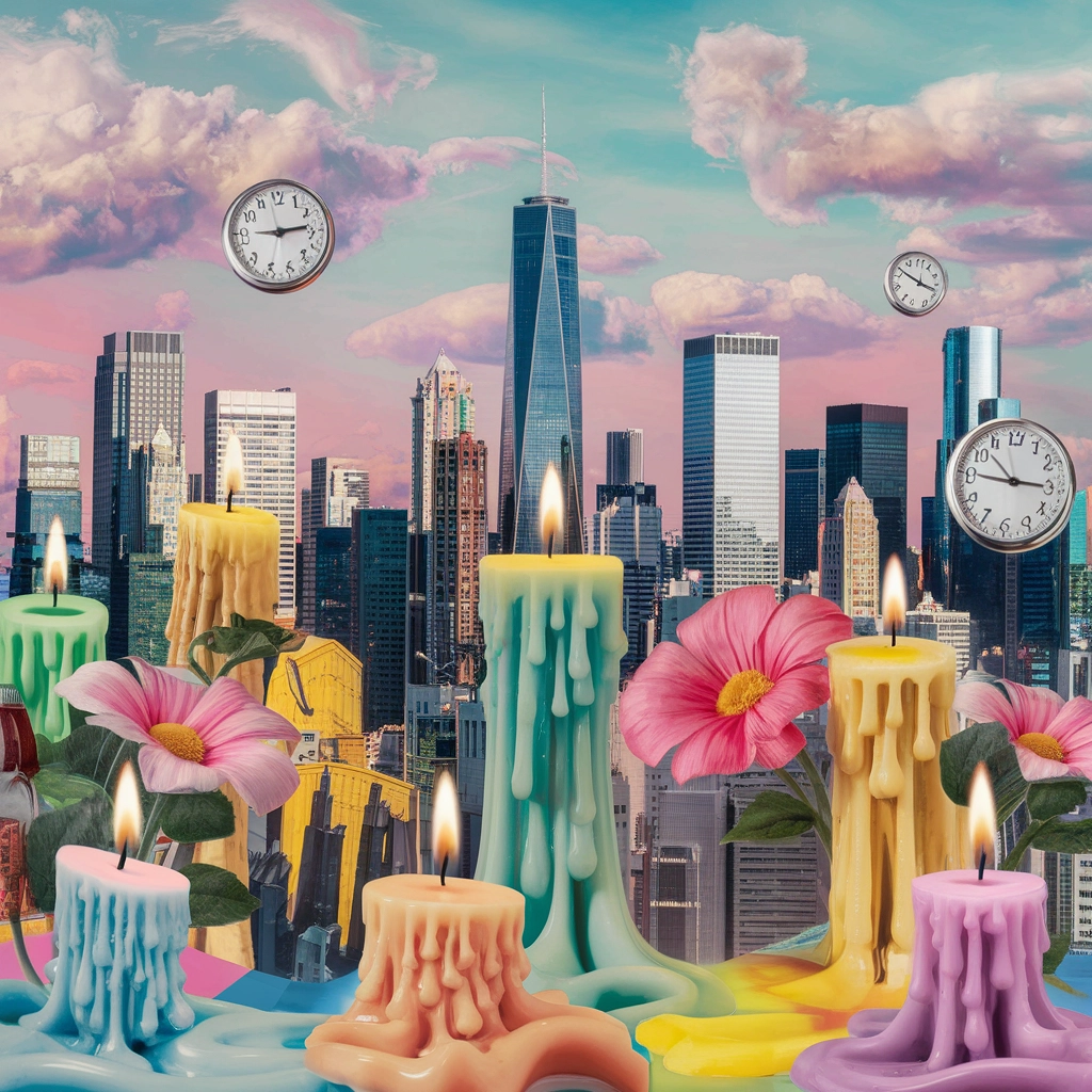 Melting Metropolis: A Pop-Surreal Dreamscape
