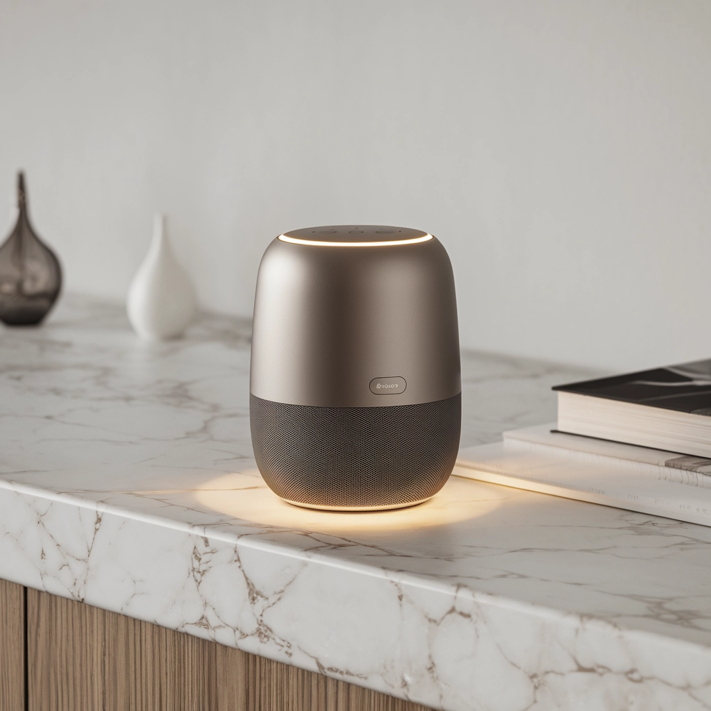 Luxury Bluetooth Speaker on Marble Countertop