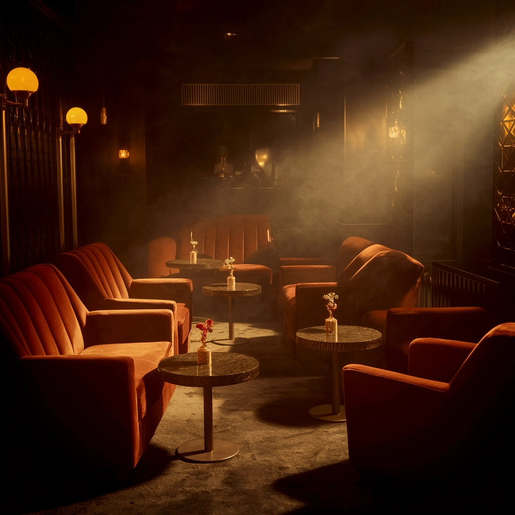 Mysterious Burnt Velvet Lounge