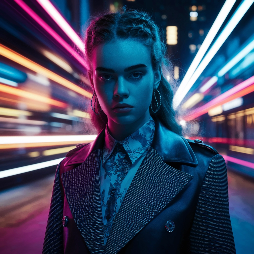 Városi Vogue: Editorial portré a város fényei között