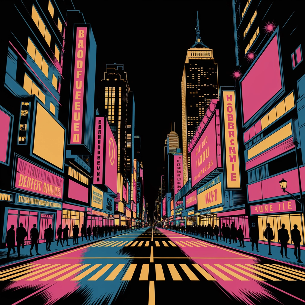 Neon City Pop-Art Nightlife