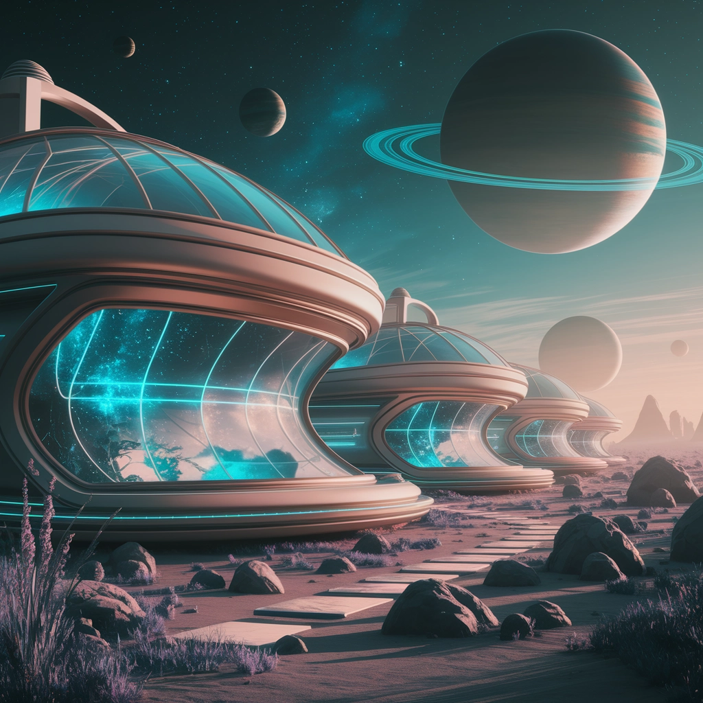 Futuristic Space-Home Oasis