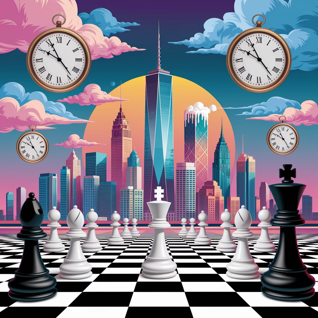 Melting Metropolis: Surreal Cityscape