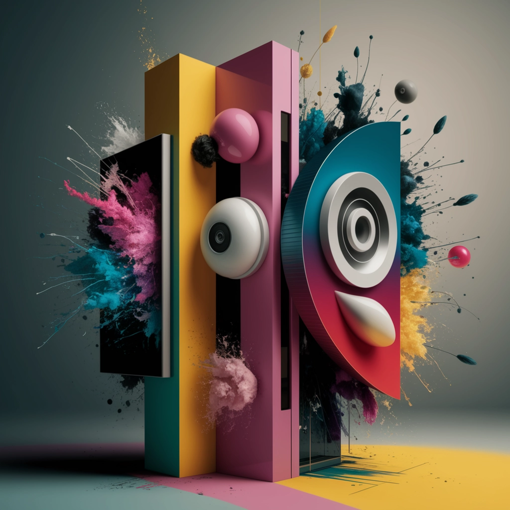 Abstracție Cinematică: Poster de Film din Anii '70 Reimaginat