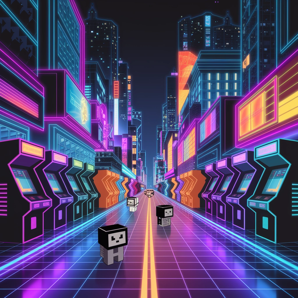 Neon Pixel Arcade City