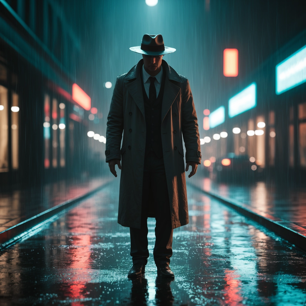 Neon Solitude: A Low-Key Cinematic Night