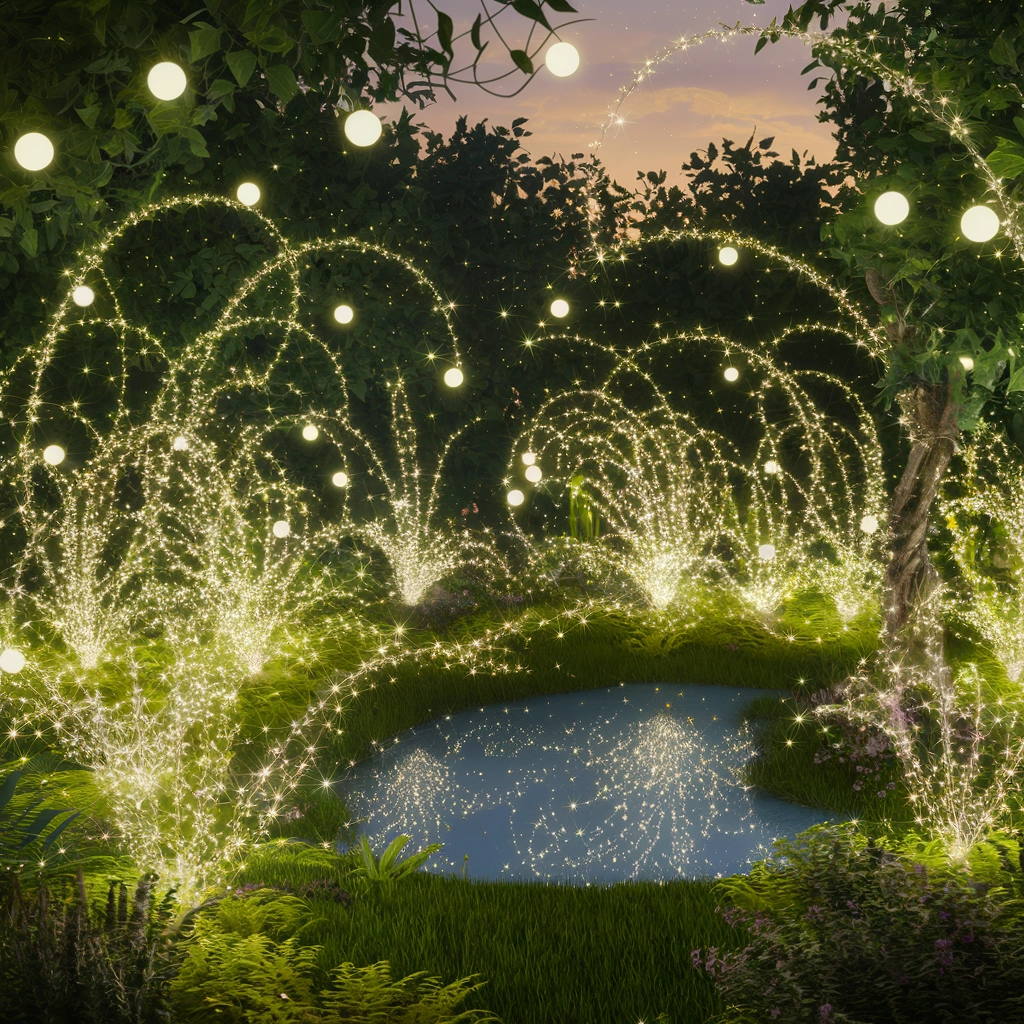 Enchanted Sparkling Forest Clearing