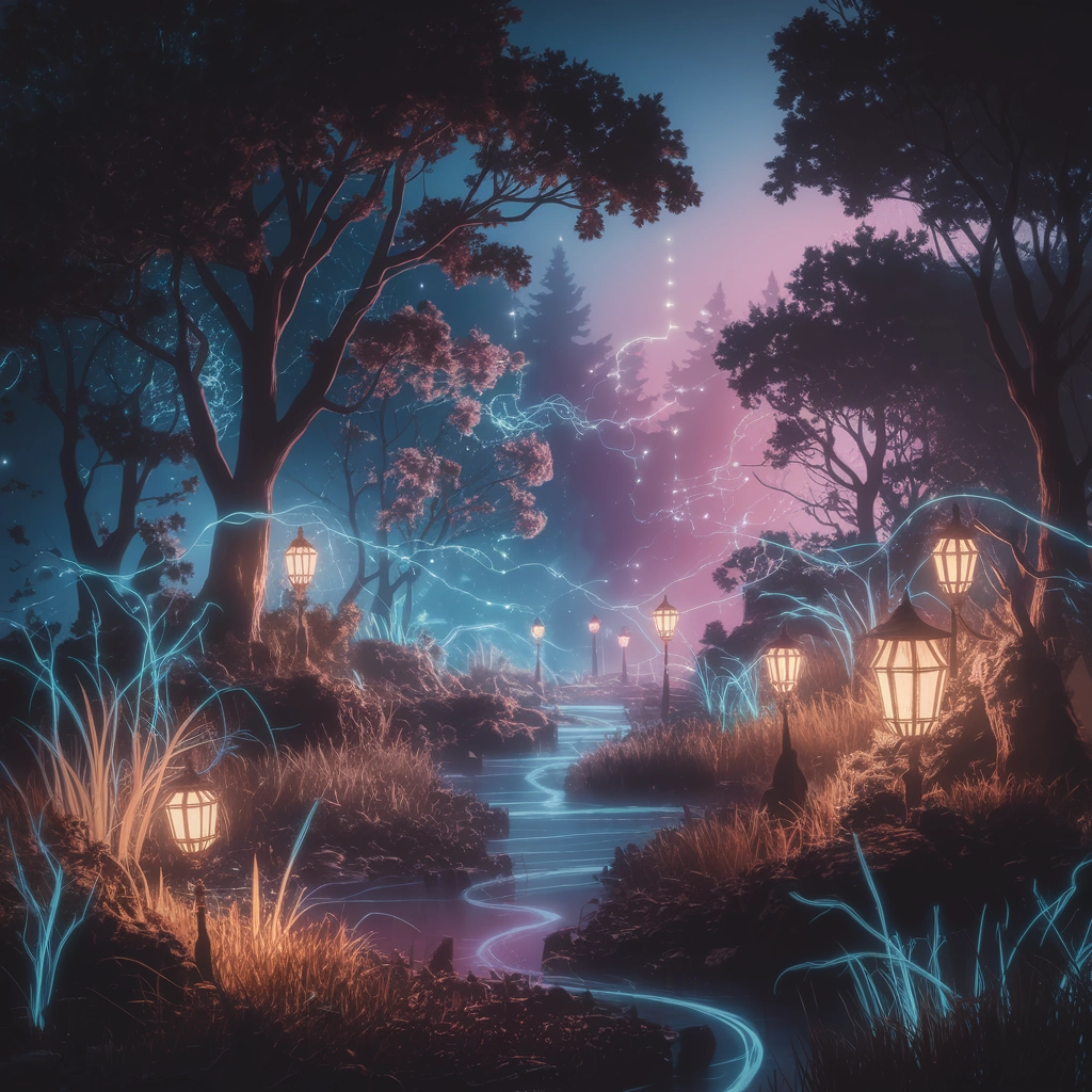 Twilight Dreamscape: Shadows and Light