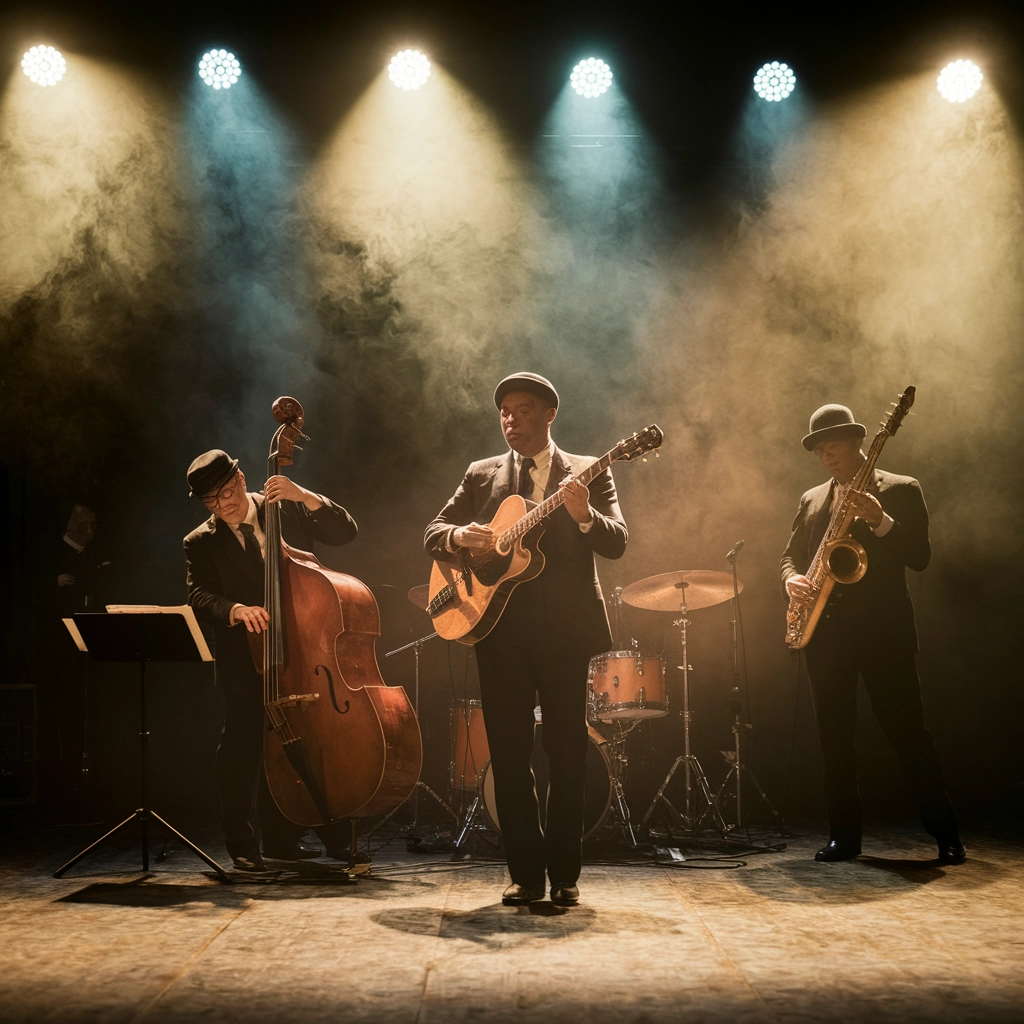 Smoky Jazz Night: 1950s Film-E Effect