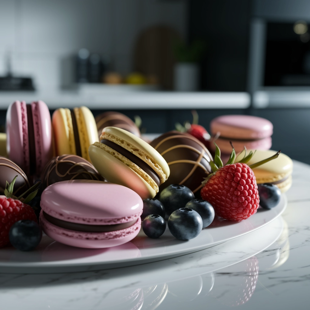 Glossy Dessert Platter Extravaganza