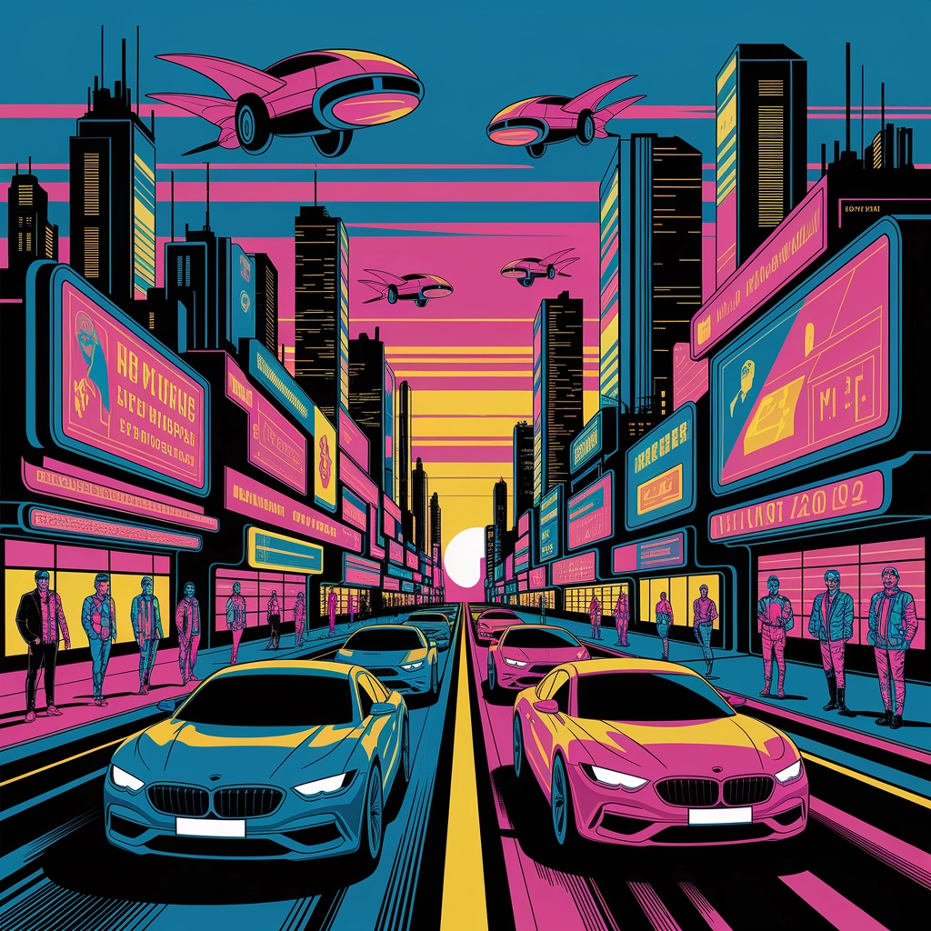 Futuristic Pop Cityscape