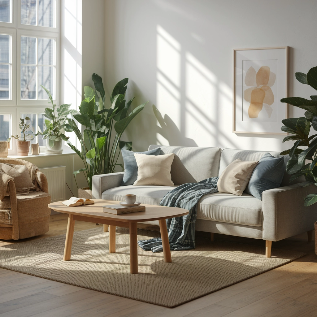 Sunlit Modern Lifestyle Lounge