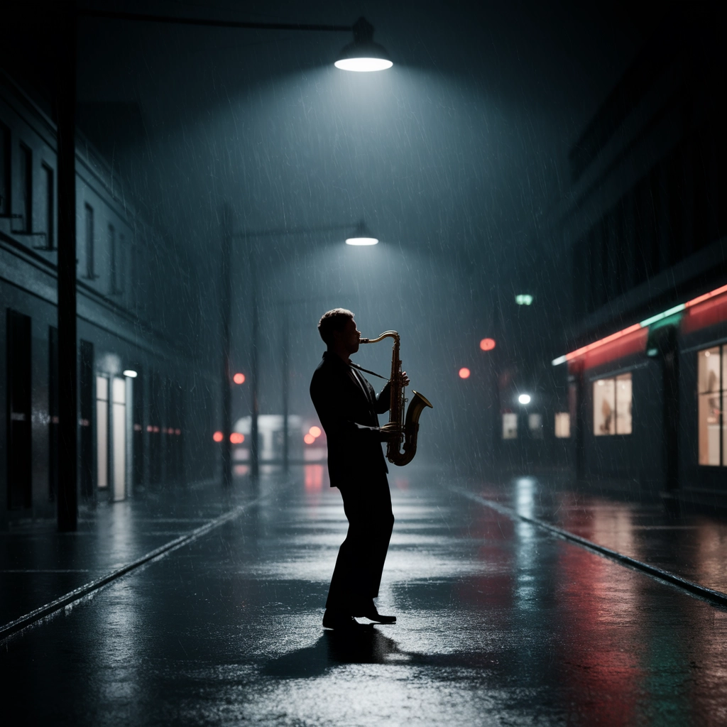 Regnerische Nacht Jazz: Dezente Kinoatmosphäre
