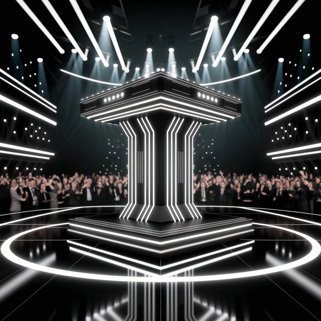 Futuristic Awards Podium