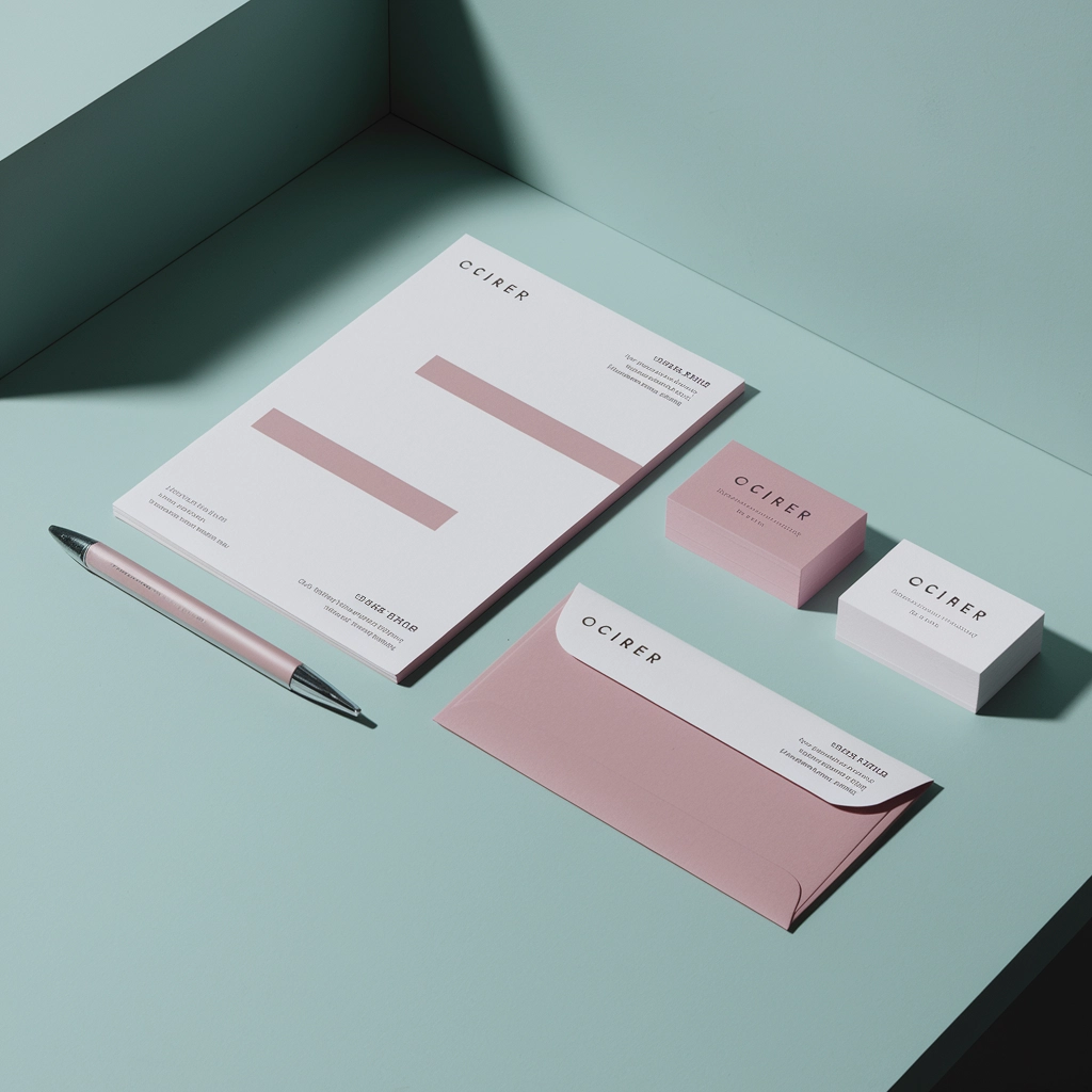 Modern Pastel Stationery Mockup