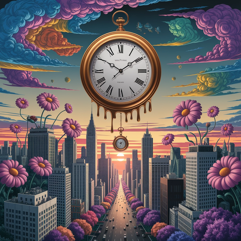 Melting Time Over Surreal Metropolis