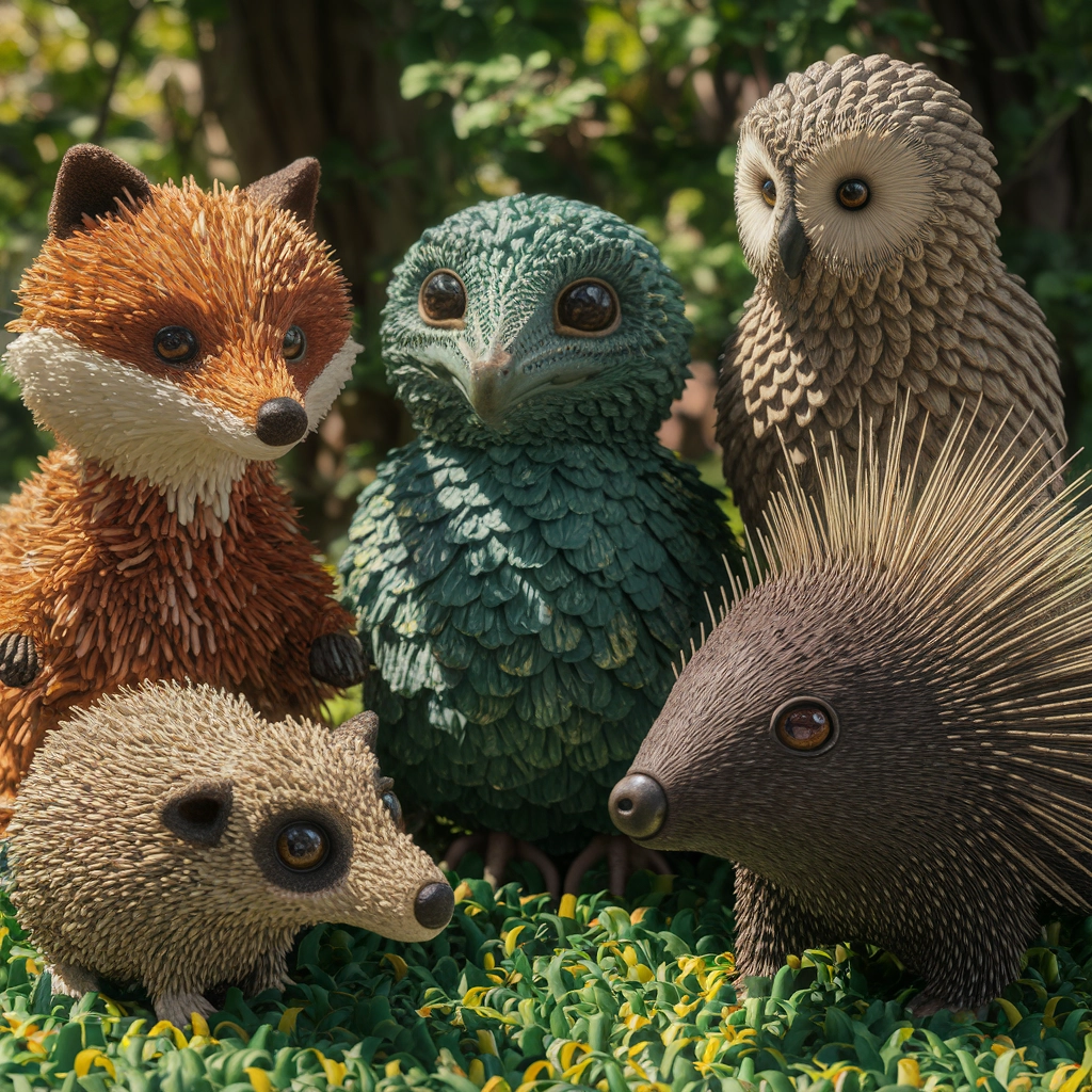 Textured Woodland Gathering