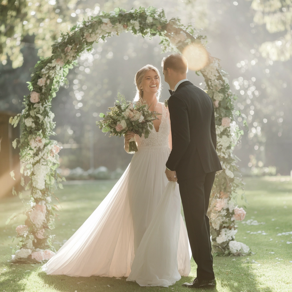 Sunlit Garden Wedding Bliss