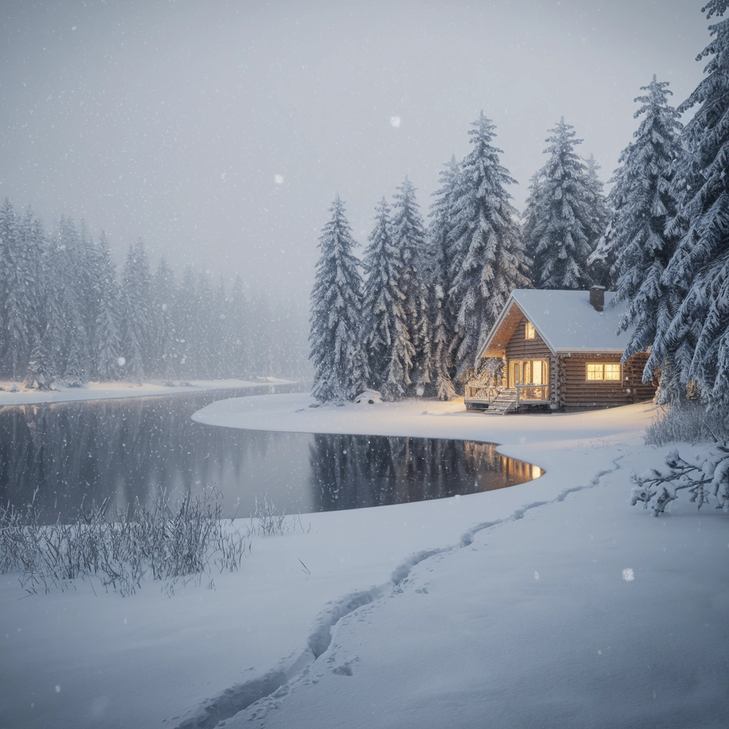 Winter Tranquility in a Remote Location