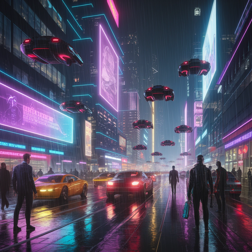 Neon Nights: Cyberpunk Cityscape