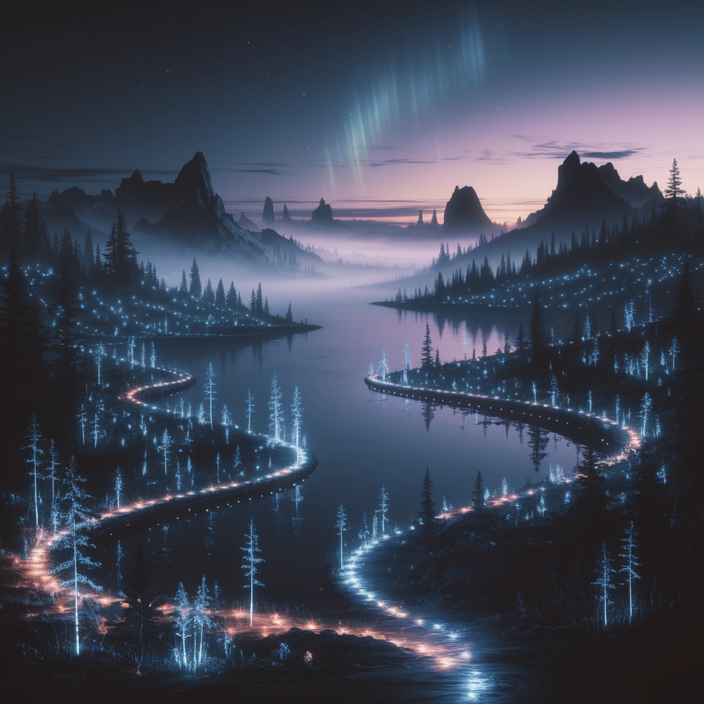 Twilight Bioluminescent Dreamscape
