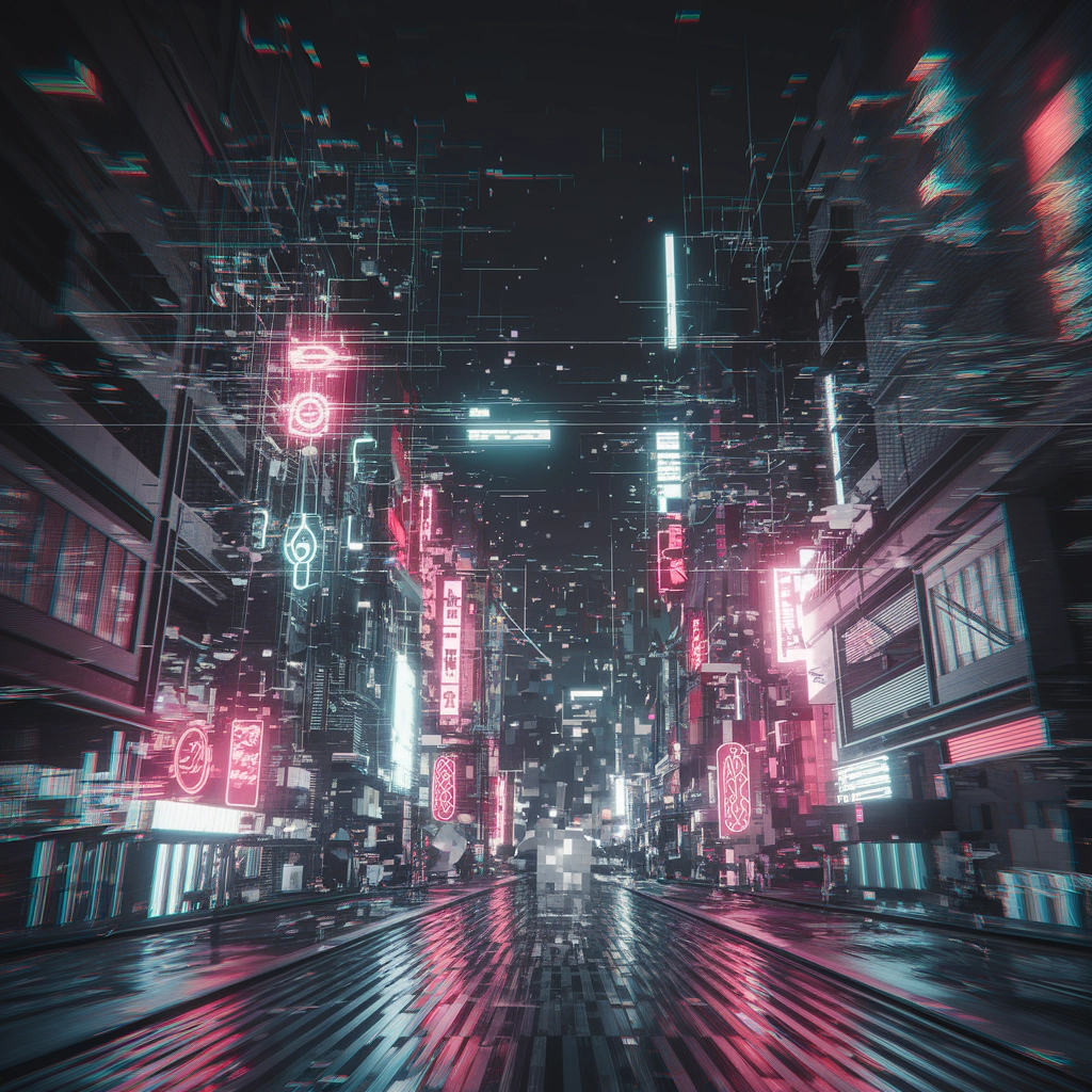Neon Glitch Metropolis