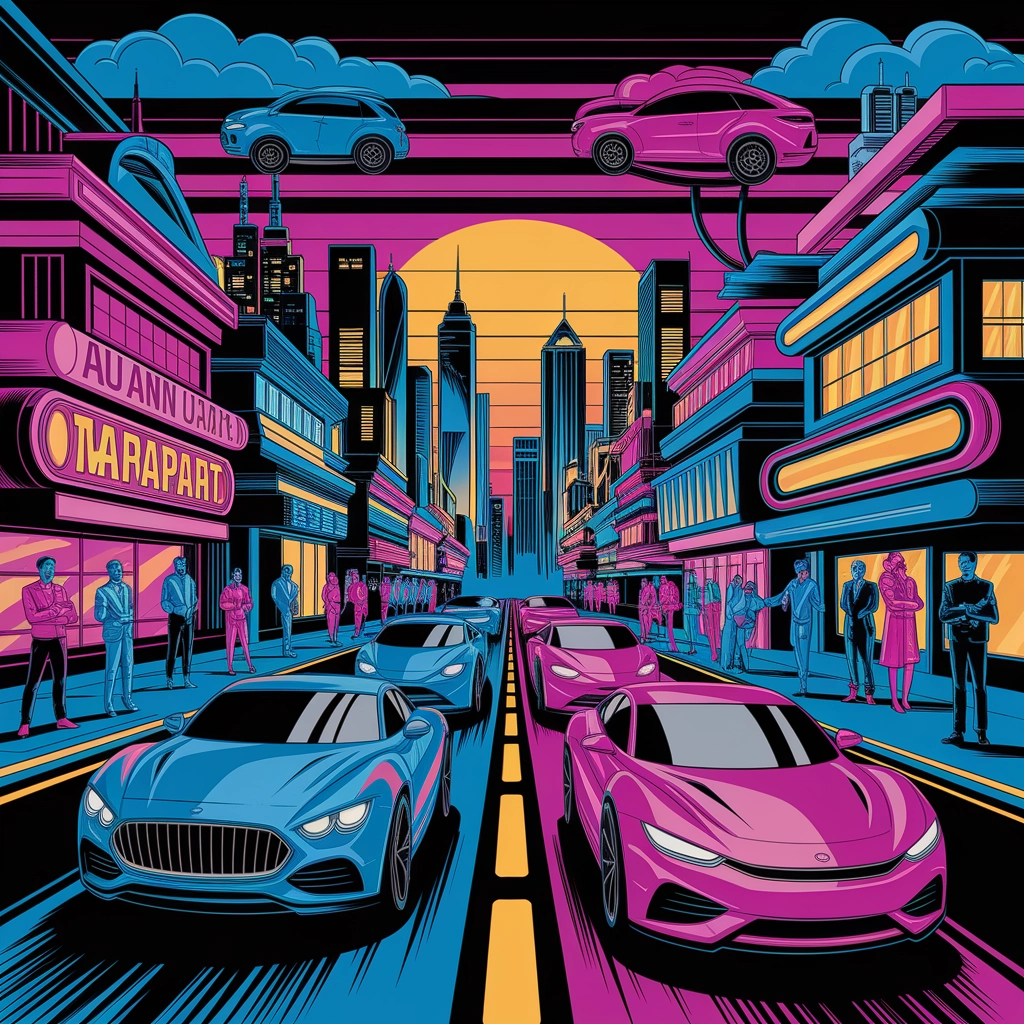 Neon Skies: Hypertoon Futuristic City