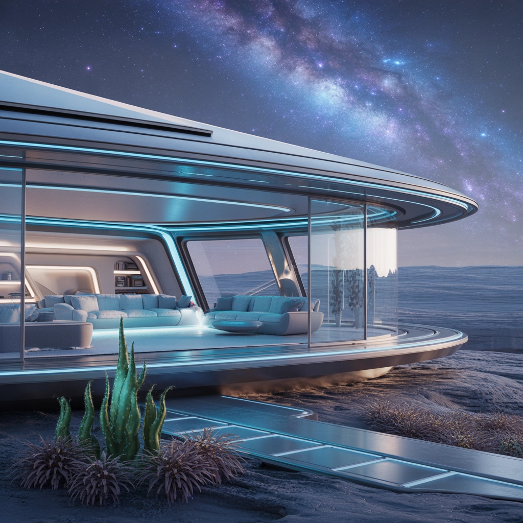 Futuristic Space Home Oasis