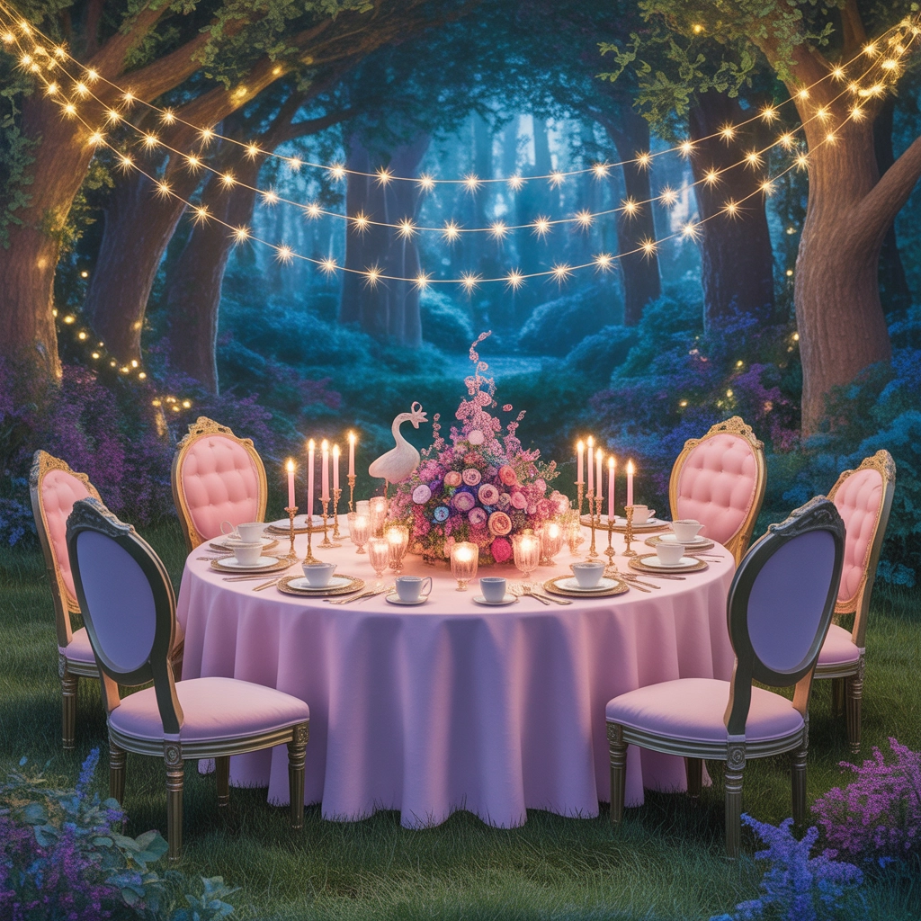 Whimsical Sparkling Forest Tea Party