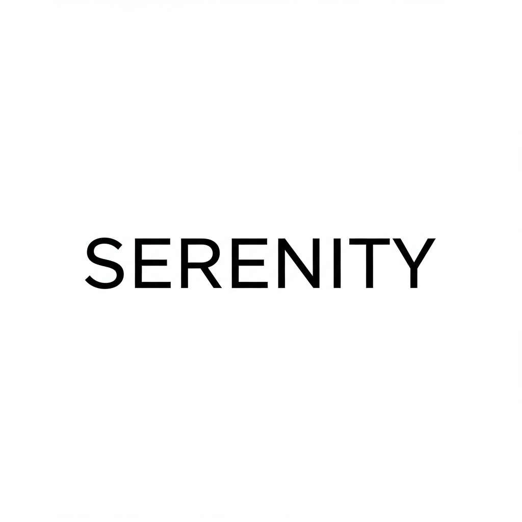 Serenity in Monocolor Words
