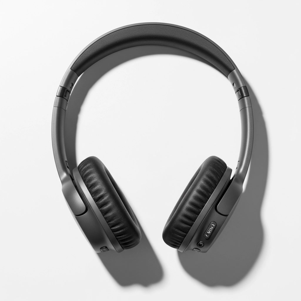 Minimalist Wireless Headphone Product Photography